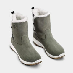 Quechua Bottes De Neige Chaudes Imperméables De Randonnée - SH500 Cuir- Femme -Quechua Promos Magasin bottes de neige chaudes impermeables de randonnee sh500 cuir femme 4