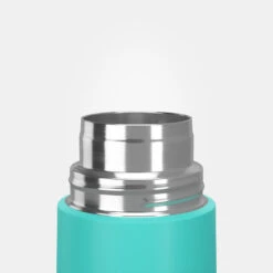 Quechua Bouteille Isotherme Inox 0,4L Avec Gobelet Pour La Randonnée - Turquoise -Quechua Promos Magasin bouteille isotherme inox 04l avec gobelet pour la randonnee turquoise 5