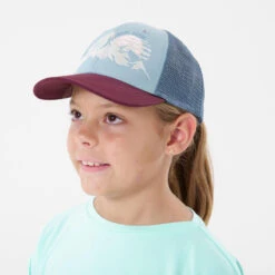 Quechua Casquette Trucker Bleue Enfant MH100 -Quechua Promos Magasin casquette trucker bleue enfant mh100 3