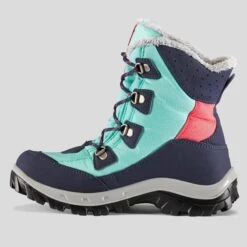 Quechua CHAUSSURES CHAUDES IMPERMÉABLES DE RANDONNÉE -SH500 WARM HIGH LACET-ENFANT 30-38 -Quechua Promos Magasin chaussures chaudes impermeables de randonnee sh500 warm high lacet enfant 30 38 2