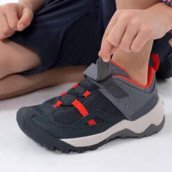 Quechua Chaussures De Randonnée Enfant à Scratch Crossrock Grise Rouge Du 24 AU 34 -Quechua Promos Magasin chaussures de randonnee enfant a scratch crossrock grise rouge du 24 au 34 5