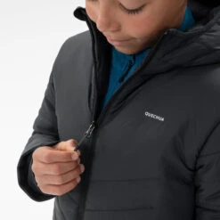 Quechua DOUDOUNE DE RANDONNÉE - HYBRIDE NOIRE - ENFANT 7-15 ANS -Quechua Promos Magasin doudoune de randonnee hybride noire enfant 7 15 ans 4