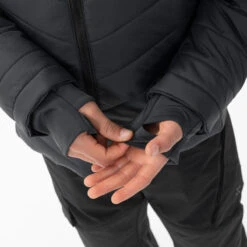 Quechua DOUDOUNE DE RANDONNÉE - HYBRIDE NOIRE - ENFANT 7-15 ANS -Quechua Promos Magasin doudoune de randonnee hybride noire enfant 7 15 ans 5