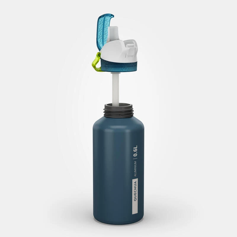 Quechua Gourde Alu 0,6L Avec Bouchon Instantané Et Pipette Pour La Randonnée 2 Quechua Gourde Alu 0,6L Avec Bouchon Instantané Et Pipette Pour La Randonnée – Image 2
