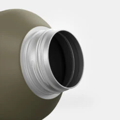 Quechua Gourde Inox 1,5L Avec Bouchon à Vis Pour La Randonnée - Kaki -Quechua Promos Magasin gourde inox 15l avec bouchon a vis pour la randonnee kaki 6