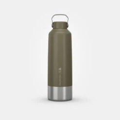 Quechua Gourde Inox 1,5L Avec Bouchon à Vis Pour La Randonnée - Kaki -Quechua Promos Magasin gourde inox 15l avec bouchon a vis pour la randonnee kaki 9