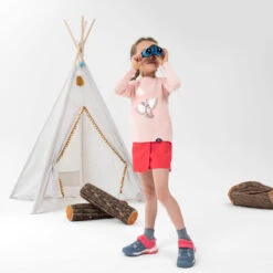 Quechua Jupe Short De Randonnée - MH100 KID Rose Corail -enfant 2-6 Ans -Quechua Promos Magasin jupe short de randonnee mh100 kid rose corail enfant 2 6 ans 1