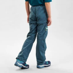 Quechua Pantalon De Randonnée Modulable - MH500 Turquoise - Enfant 7-15 Ans -Quechua Promos Magasin pantalon de randonnee modulable mh500 turquoise enfant 7 15 ans 2