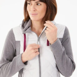 Quechua Sweat à Capuche De Randonnée - NH100 Hybrid - Femme -Quechua Promos Magasin sweat a capuche de randonnee nh100 hybrid femme 2