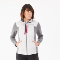 Quechua Sweat à Capuche De Randonnée - NH100 Hybrid - Femme -Quechua Promos Magasin sweat a capuche de randonnee nh100 hybrid femme 3