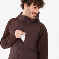 Quechua Sweat à Capuche De Randonnée - NH500 Hybride - Homme -Quechua Promos Magasin sweat a capuche de randonnee nh500 hybride homme 4