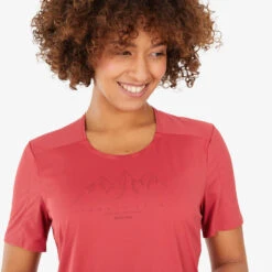 Quechua T-shirt De Randonnée Manches Courtes - MH500 - Femme 6 Quechua T-shirt De Randonnée Manches Courtes - MH500 - Femme -Quechua Promos Magasin t shirt de randonnee manches courtes mh500 femme 2
