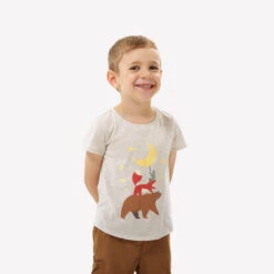 Quechua T-Shirt Enfant MH100 Beige- 2-6 ANS 8 Quechua T-Shirt Enfant MH100 Beige- 2-6 ANS -Quechua Promos Magasin t shirt enfant mh100 beige 2 6 ans 2