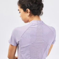 Quechua T-shirt Manches Courtes De Randonnée Montagne - MH500 - Violet - Femme -Quechua Promos Magasin t shirt manches courtes de randonnee montagne mh500 violet femme 6