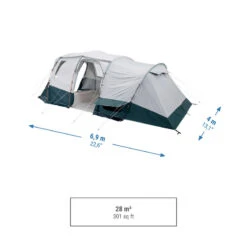 Quechua Tente à Arceaux De Camping - Arpenaz 6.3 F&B - 6 Personnes - 3 Chambres 12 Quechua Tente à Arceaux De Camping - Arpenaz 6.3 F&B - 6 Personnes - 3 Chambres -Quechua Promos Magasin tente a arceaux de camping arpenaz 63 f and b 6 personnes 3 chambres 2