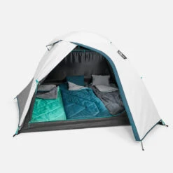Quechua Tente De Camping - MH100 - 3 Places - Fresh & Black -Quechua Promos Magasin tente de camping mh100 3 places fresh and black 4