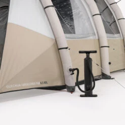 Quechua Tente Gonflable De Camping - Air Seconds 6.3 XXL F&B - 6 Personnes - 3 Chambres -Quechua Promos Magasin tente gonflable de camping air seconds 63 xxl f and b 6 personnes 3 chambres 4