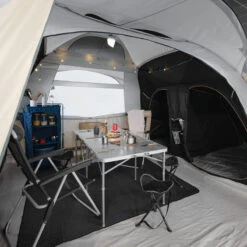 Quechua Tente Gonflable De Camping - Air Seconds 8.4 F&B - 8 Places - 4 Chambres -Quechua Promos Magasin tente gonflable de camping air seconds 84 f and b 8 places 4 chambres 3