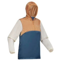 Quechua Veste Coupe Vente Et Déperlante De Randonnée - Raincut 1/2 Zip - Femme -Quechua Promos Magasin veste coupe vente et deperlante de randonnee raincut 12 zip femme 1