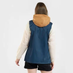 Quechua Veste Coupe Vente Et Déperlante De Randonnée - Raincut 1/2 Zip - Femme -Quechua Promos Magasin veste coupe vente et deperlante de randonnee raincut 12 zip femme 4