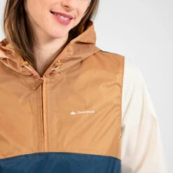 Quechua Veste Coupe Vente Et Déperlante De Randonnée - Raincut 1/2 Zip - Femme -Quechua Promos Magasin veste coupe vente et deperlante de randonnee raincut 12 zip femme 7