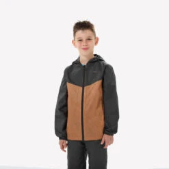 Quechua Veste Imperméable De Randonnée - MH100 Zip - Enfant 7-15 Ans