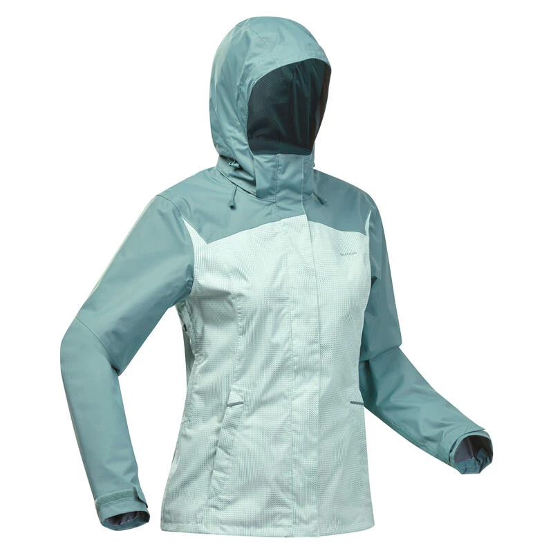 Quechua Veste Imperméable De Randonnée Montagne - MH100 - Femme 2 Quechua Veste Imperméable De Randonnée Montagne - MH100 - Femme – Image 2