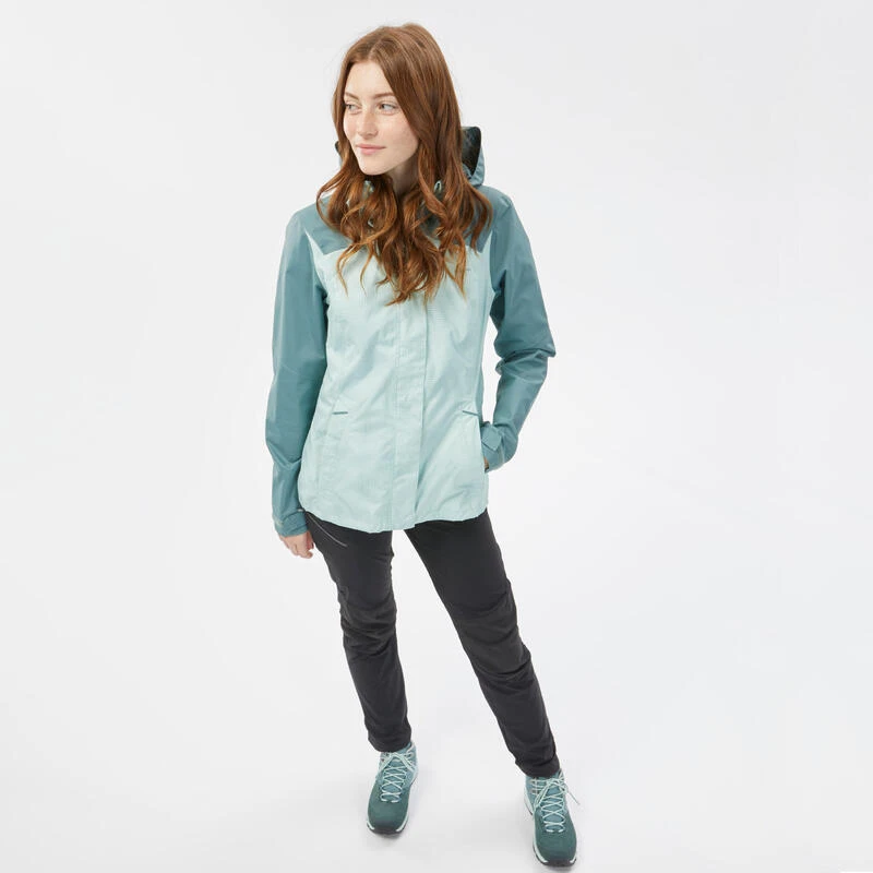 Quechua Veste Imperméable De Randonnée Montagne - MH100 - Femme 3 Quechua Veste Imperméable De Randonnée Montagne - MH100 - Femme – Image 3