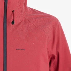 Quechua Veste Imperméable De Randonnée Montagne - MH500 - Femme - Framboise -Quechua Promos Magasin veste impermeable de randonnee montagne mh500 femme framboise 2