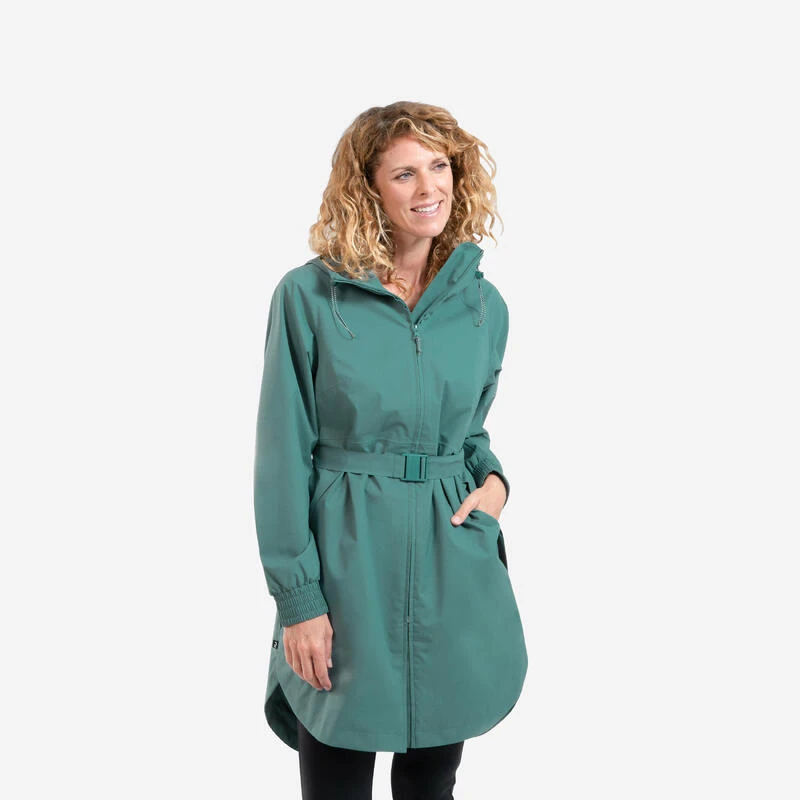 Quechua Veste Longue Imperméable De Randonnée - Raincut Long Series - Femme 1 Quechua Veste Longue Imperméable De Randonnée - Raincut Long Series - Femme
